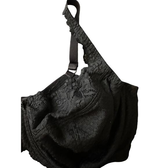 Fit Fully Yours - Serena Lace Multi-Part Underwire Bra Black 40F - Black - Picture 6 of 10